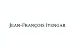 A clean logo similar to Louis Vitton's logo for Jean-Francois Iyengar. The size of the logo should be 100 px wide.